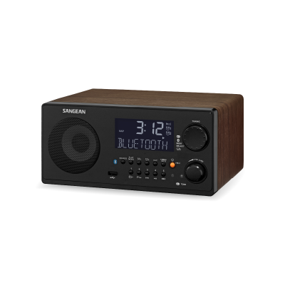 Sangean AM / FM-RDS / USB / Bluetooth Digital Radio in Walnut - 14-WR22WL