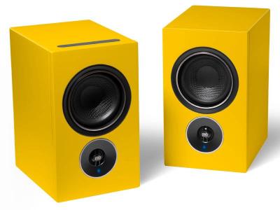 PSB Speakers Alpha iQ Streaming Powered Speakers with BluOS in Matte Black - Alpha iQ (Y)