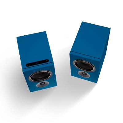 PSB Speakers Alpha iQ Streaming Powered Speakers with BluOS in Matte Black - Alpha iQ (BL)