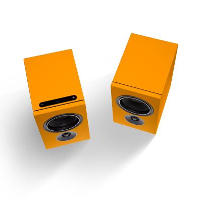 PSB Speakers Alpha iQ Streaming Powered Speakers with BluOS in Matte Black - Alpha iQ (OR)