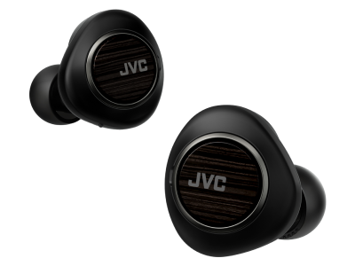 JVC Wood True Wireless Headphones in Black - HA-FW1000T