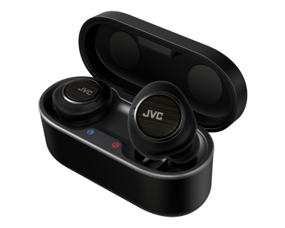 JVC Wood True Wireless Headphones in Black - HA-FW1000T