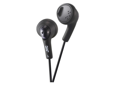 JVC In Ear Headphones in Black - HA-F160-B