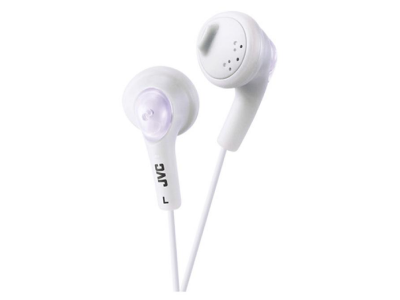 JVC In Ear Headphones in White - HA-F160-W