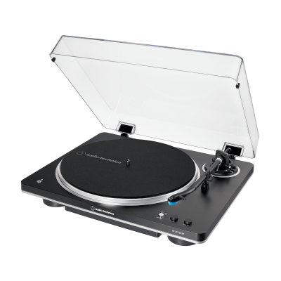 Audio Technica Fully Automatic Wireless Belt-Drive Turntable Black/Silver - AT-LP70XBT-BS