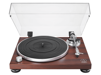 Audio Technica Manual Belt-Drive Turntable with Option Of Wired Or Bluetooth - AT-LPW50BT-RW