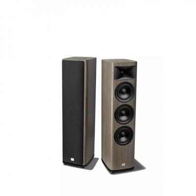 JBL Triple 6.5 Inch 2.5-Way Floorstanding Loudspeaker In Grey Oak - JBLHDI3600GROAM