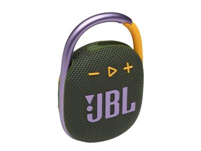 JBL Clip 4 Portable Waterproof Bluetooth Speaker in Green - JBLCLIP4GRNAM