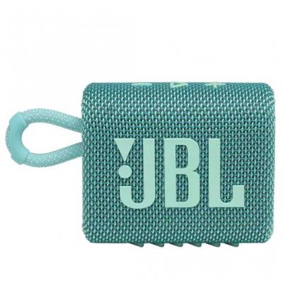 JBL Go 3 Portable Waterproof Speaker in Teal - JBLGO3TEALAM