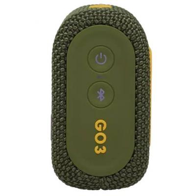 JBL Go 3 Portable Waterproof Speaker in Green - JBLGO3GRNAM