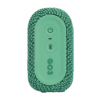 JBL Go 3 Eco Ultra-Portable Waterproof Speaker in Green - JBLGO3ECOGRNAM