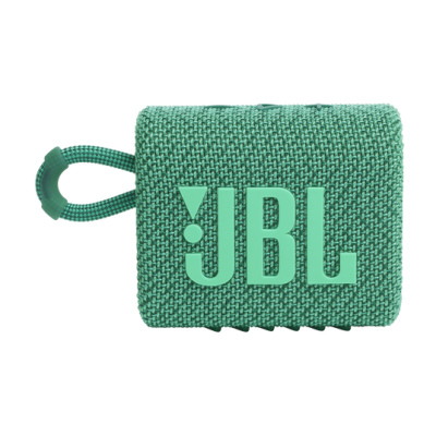 JBL Go 3 Eco Ultra-Portable Waterproof Speaker in Green - JBLGO3ECOGRNAM