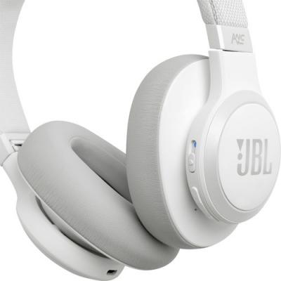 JBL Wireless Over-Ear NC Headphones Live 650BTNC White - JBLLIVE650BTNCWAM