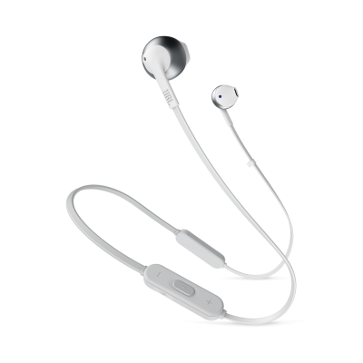 JBL TUNE 205BT Wireless Earbud Headphones In Silver - JBLT205BTSILAM