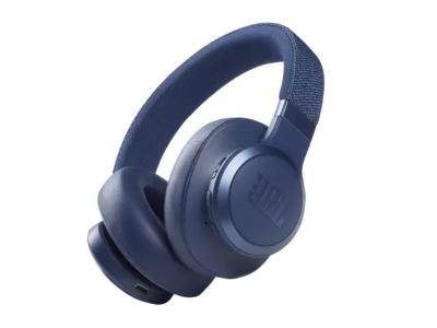 JBL Wireless Over-Ear Noise Cancelling Headphones in Blue  - JBLLIVE660NCBLUAM