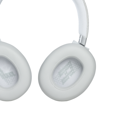 JBL Wireless Over-ear Noise Cancelling Headphones in White - JBLLIVE660NCWHTAM