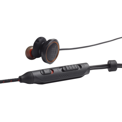 JBL Quantum 50 Wired In-Ear Gaming Headset With Volume Slider And Mic Mute In Black - JBLQUANTUM50BLKAM