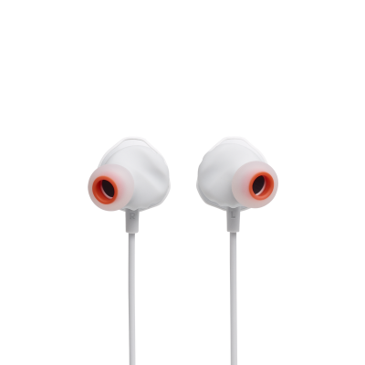 JBL Quantum 50 Wired In-Ear Gaming Headset With Volume Slider And Mic Mute In White - JBLQUANTUM50WHTAM